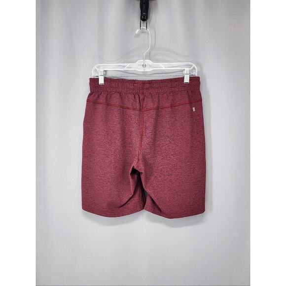 NOBULL Shorts Mens Medium Red Heather Athletic Training Lined Drawstring Pockets - Picture 3 of 13